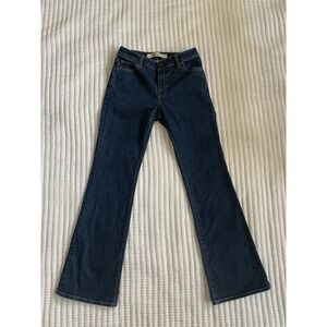 Gap Flare Stretch Jeans Women's 6 Reg Dark Wash 32 Inch Inseam Y2K Style